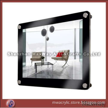 Square 5"*7" 8mm Thickness Black Hot Selling Acrylic Picture Frame
